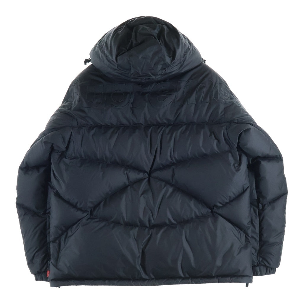 SUPREME(シュプリーム) 22AW ×THE NORTH FACE 800-Fill Half Zip Hooded Pullover ノースフェイス ハーフジップ フーデッドダウンジャケット ブラック ND52205I