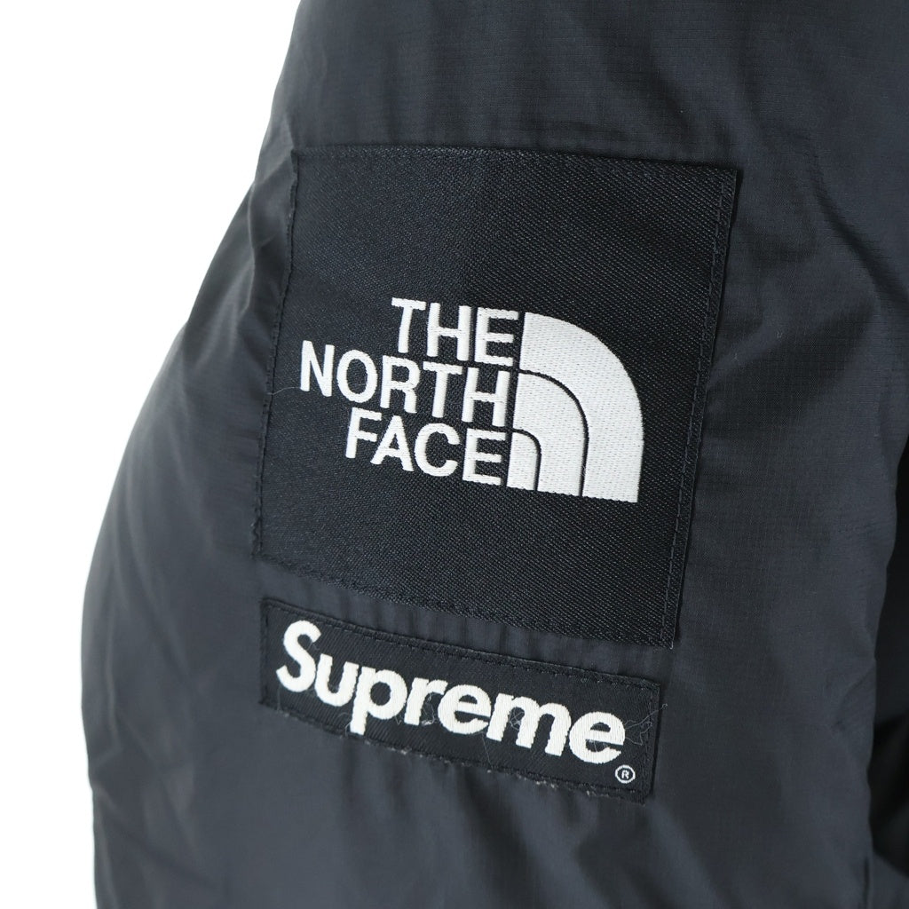 SUPREME(シュプリーム) 22AW ×THE NORTH FACE 800-Fill Half Zip Hooded Pullover ノースフェイス ハーフジップ フーデッドダウンジャケット ブラック ND52205I