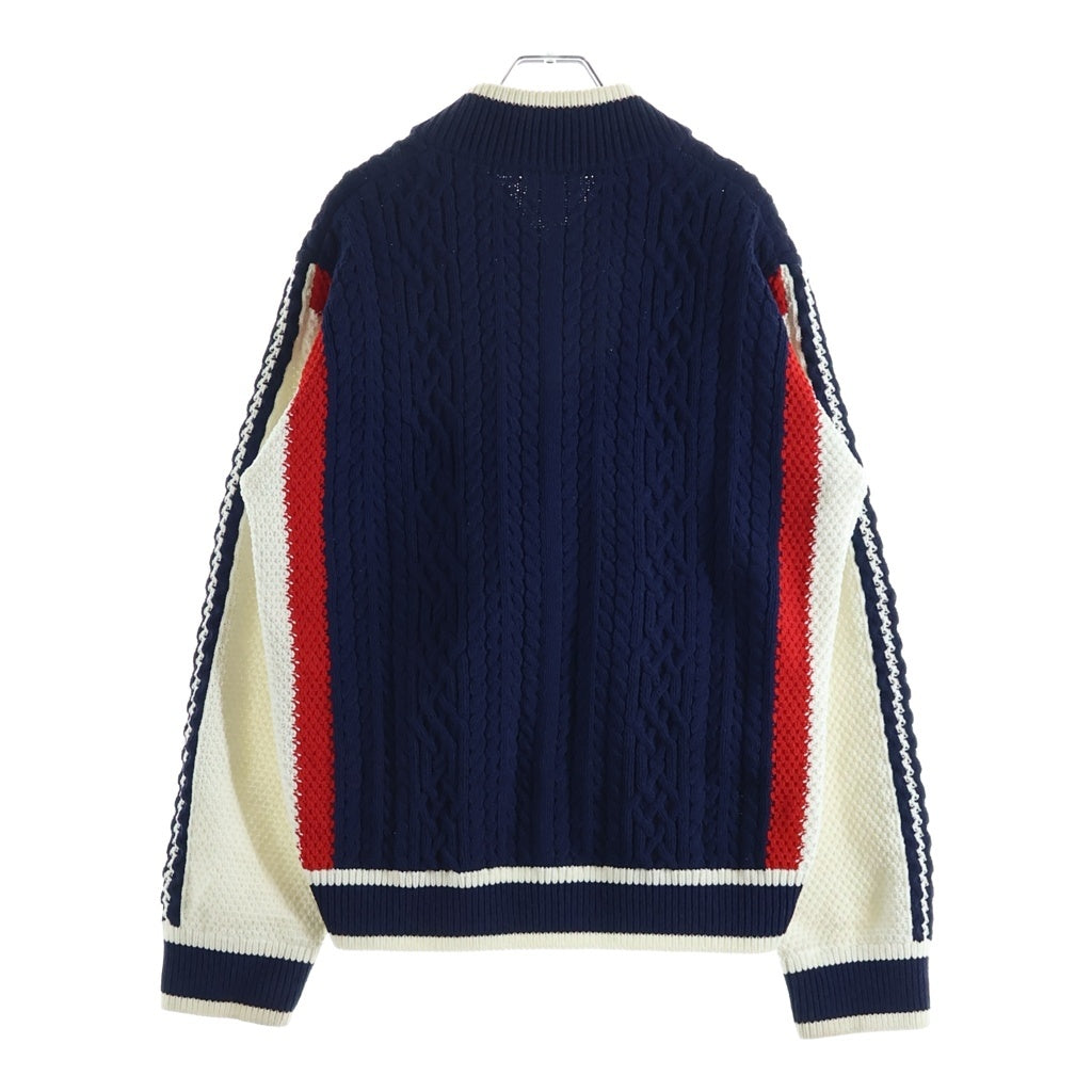 adidas(アディダス) RETRO REMIX CARDIGAN レトロ リミックス ジップアップニットカーディガン ネイビー KS5438