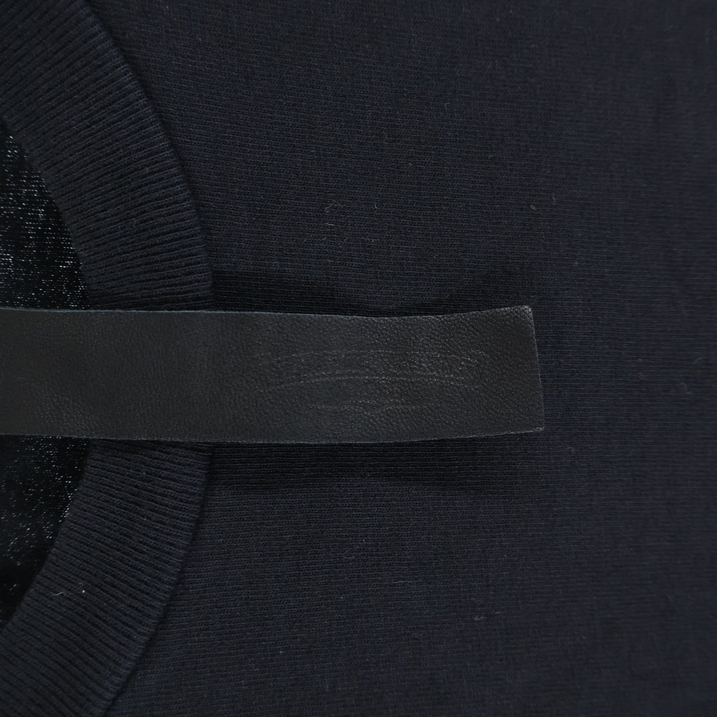 CHROME HEARTS(クロムハーツ) Y NOT ロゴエンブロイダリー クロップド カットオフ クルーネック半袖Tシャツ カットソー レディース ブラック