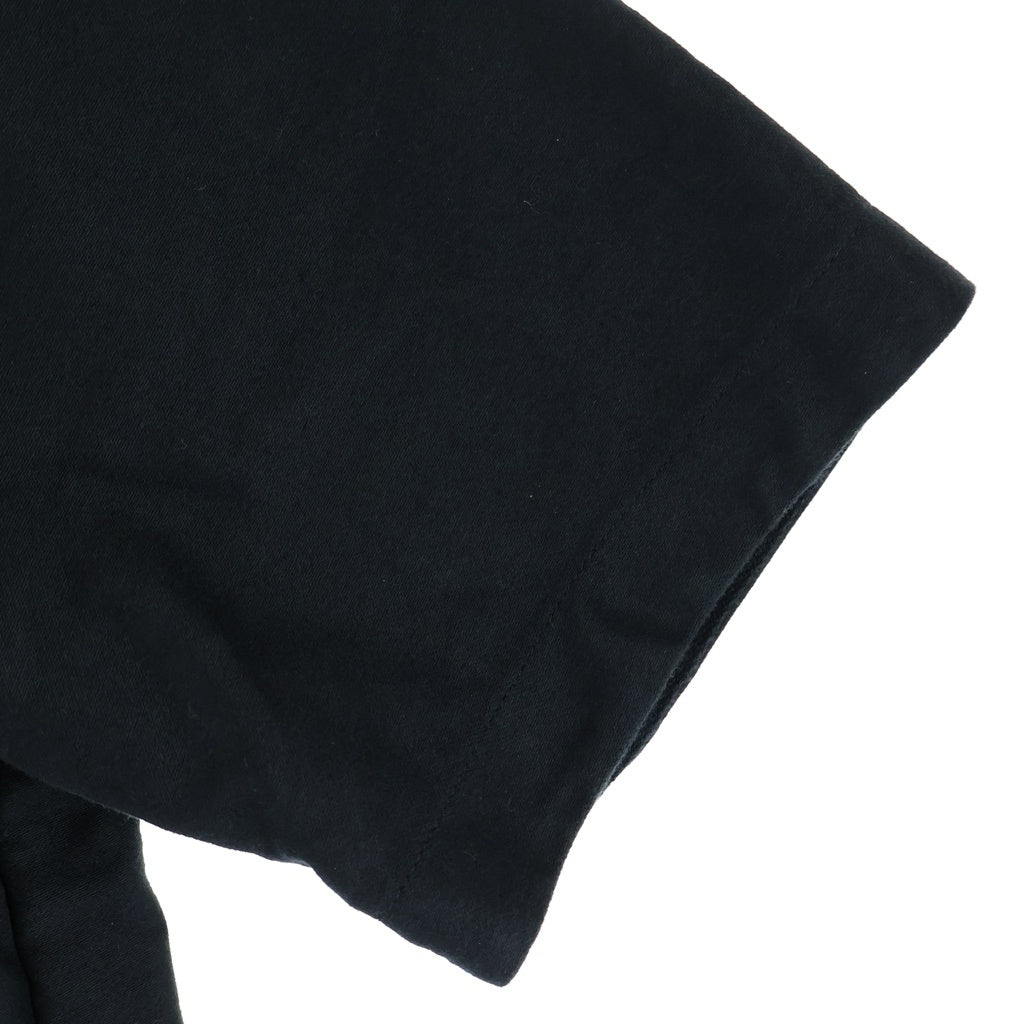 Sacai(サカイ) 24SS MOLESKIN SHIRT モールスキン 半袖シャツ ブラック 24-03309M