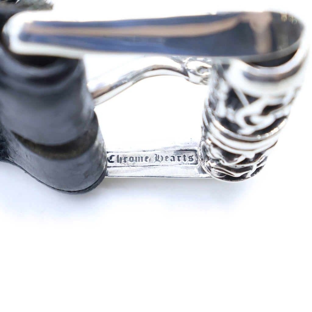CHROME HEARTS(クロムハーツ) BLT CLT ROLLER 3PC 3PCケルティックローラー レザーベルト ブラック/シルバー