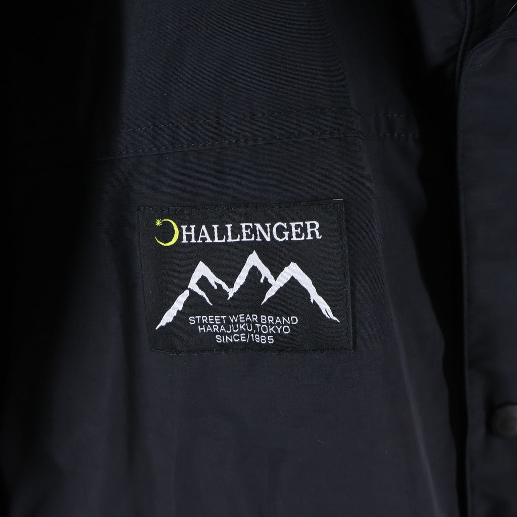 CHALLENGER(チャレンジャー) 22AW NYLON FIELD JACKET ナイロンフィールドジャケット ジップアップフーデッドジャケット ブラック CLG-JK 022-013