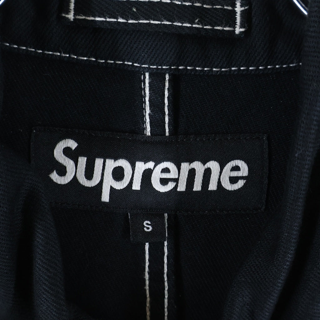 SUPREME(シュプリーム) 18AW Washed Work Trench Coat ウォッシュ加工 コットンワークトレンチコート ブラック