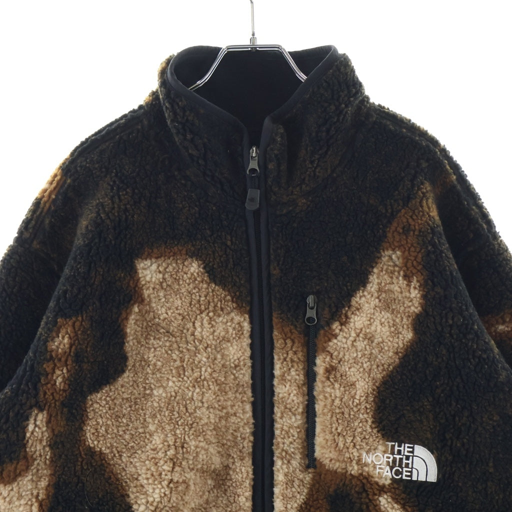 SUPREME(シュプリーム) 21AW The North Face Bleached Denim Print Fleece Jacket ザノースフェイス ブリーチド デニム プリント フリース ジャケット ブラウン NA52100I