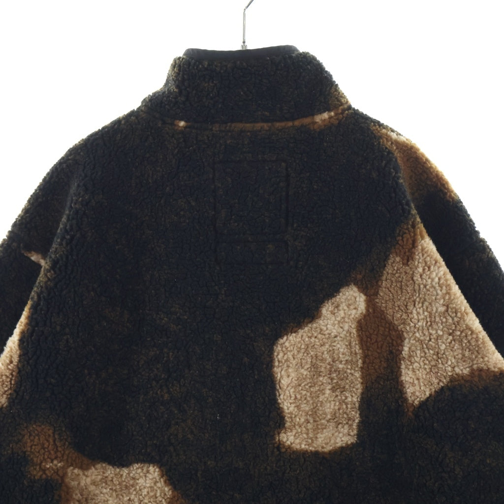 SUPREME(シュプリーム) 21AW The North Face Bleached Denim Print Fleece Jacket ザノースフェイス ブリーチド デニム プリント フリース ジャケット ブラウン NA52100I
