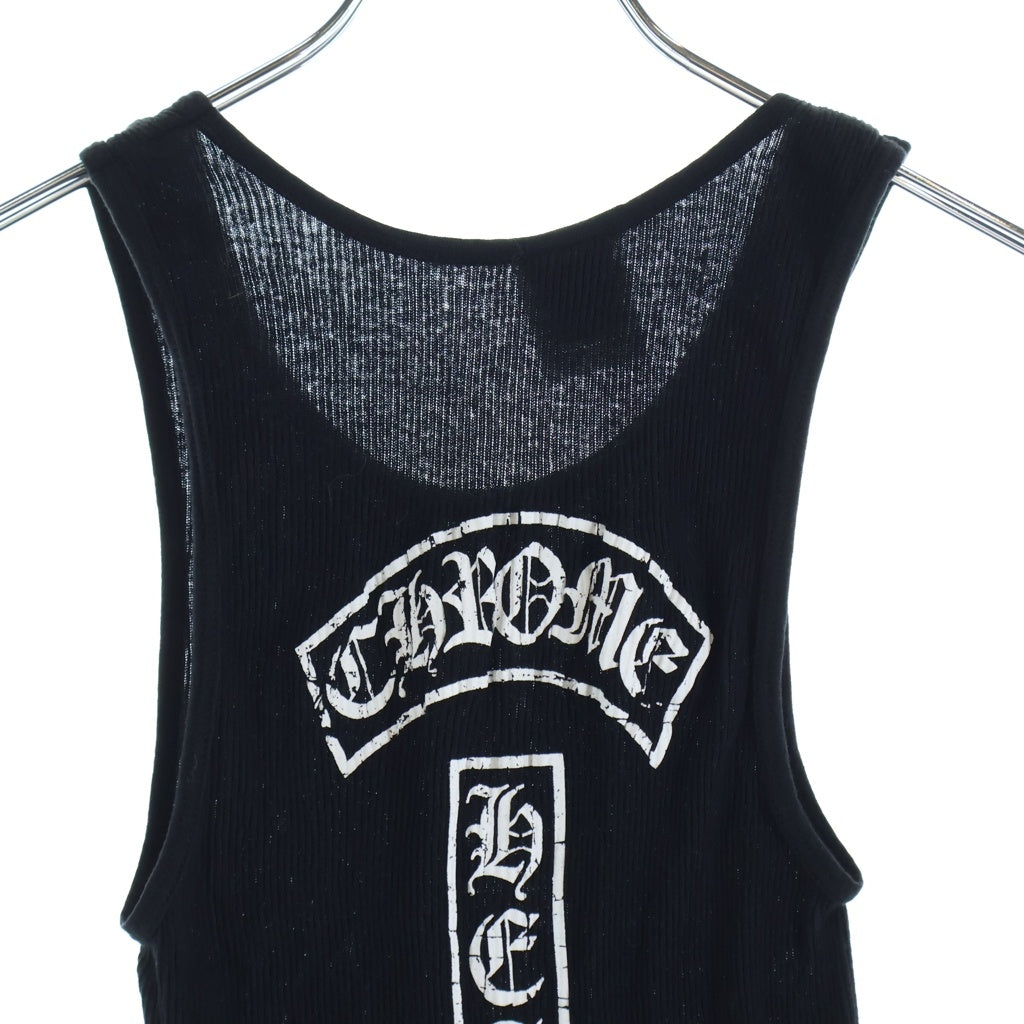 CHROME HEARTS(クロムハーツ) CH STR TANK CHスター ロゴプリント ノースリーブカットソー タンクトップ ブラック