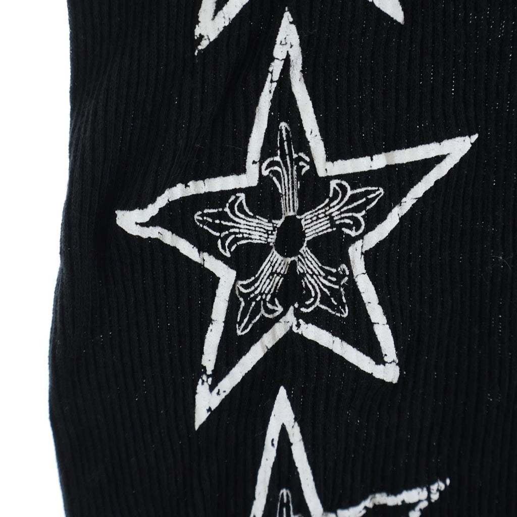 CHROME HEARTS(クロムハーツ) CH STR TANK CHスター ロゴプリント ノースリーブカットソー タンクトップ ブラック