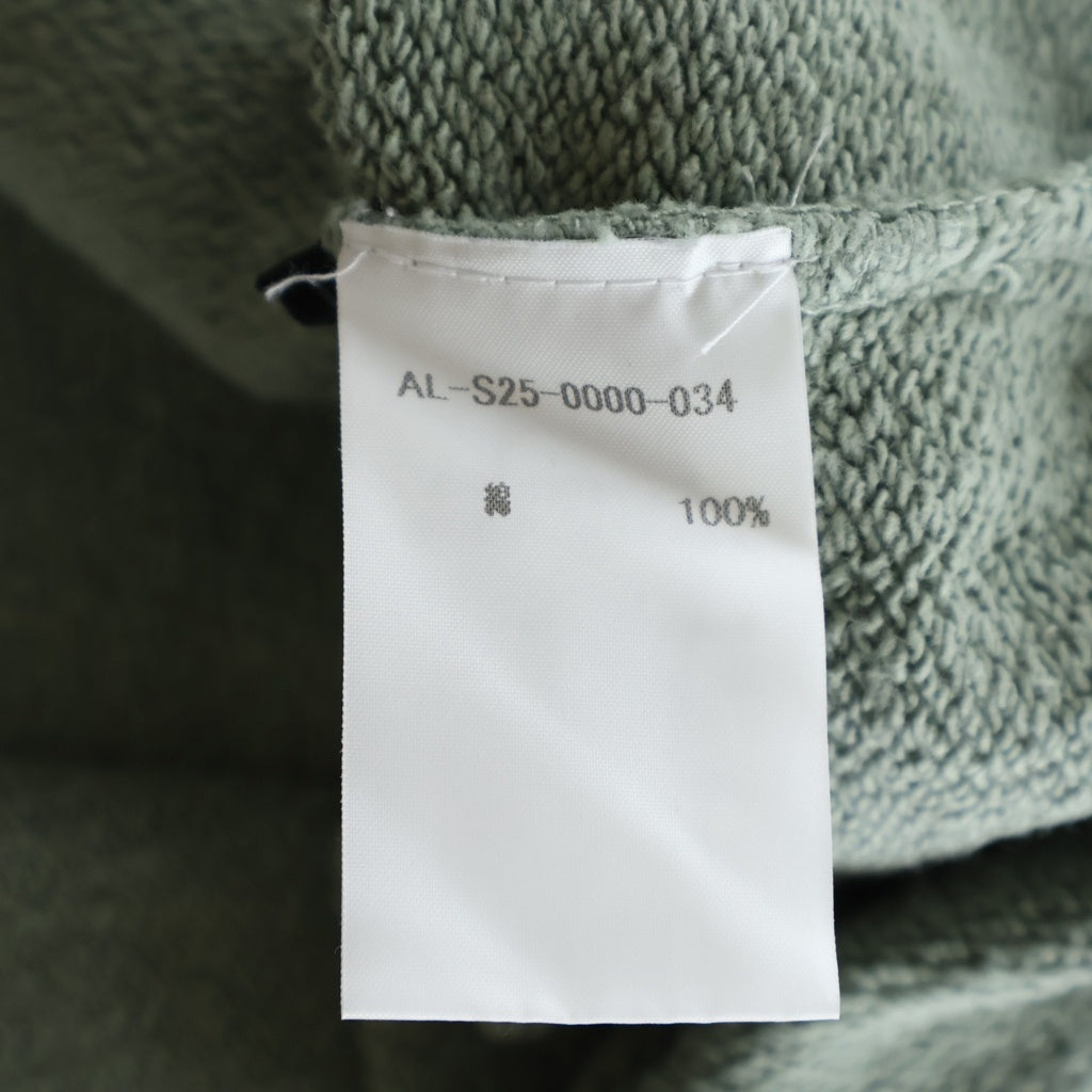 ALCHEMIST(アルケミスト) 25SS Byron Zip-Up Hoodie/Mush バイロン ジップアップフーディー パーカー ライトグリーン AL-S25-0000-034