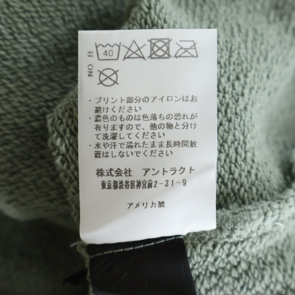 ALCHEMIST(アルケミスト) 25SS Byron Zip-Up Hoodie/Mush バイロン ジップアップフーディー パーカー ライトグリーン AL-S25-0000-034