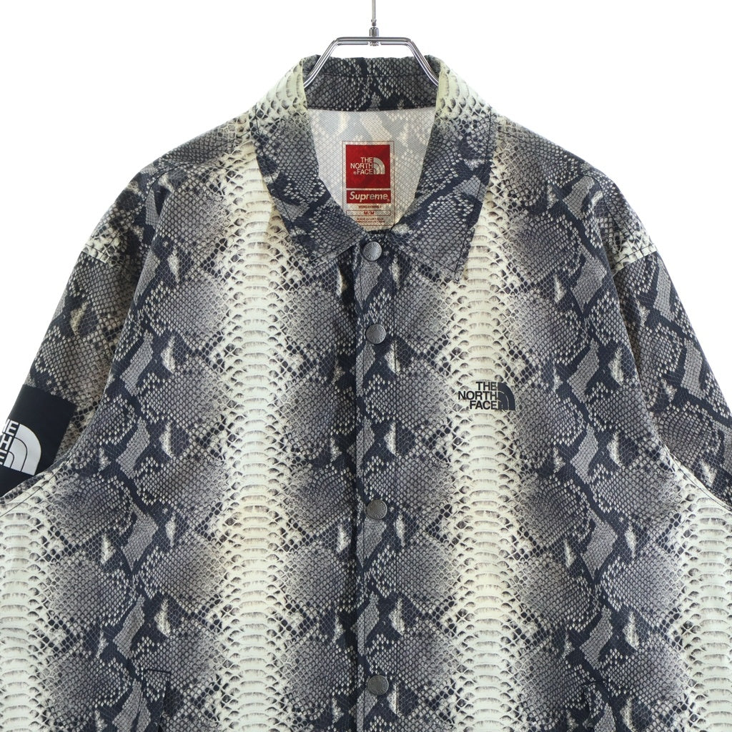 SUPREME(シュプリーム) 18AW ×THE NORTH FACE Snakeskin Taped Seam Coaches Jacket ザノースフェイス スネークスキンテープシーム コーチジャケット グレー NP11803I