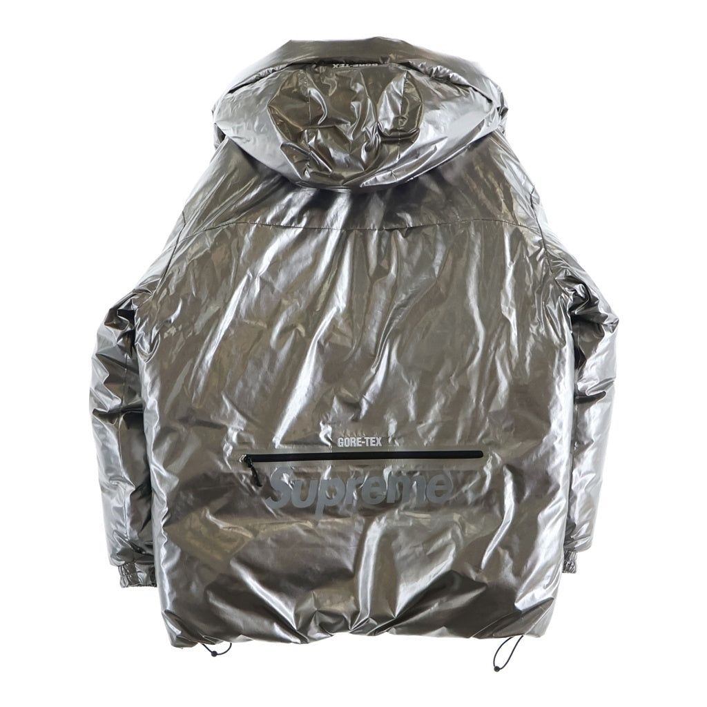SUPREME(シュプリーム) 22AW GORE TEX 700-FILL Down Parka ゴアテックス メタリック ダウンパーカー フーデッドジャケット シルバー