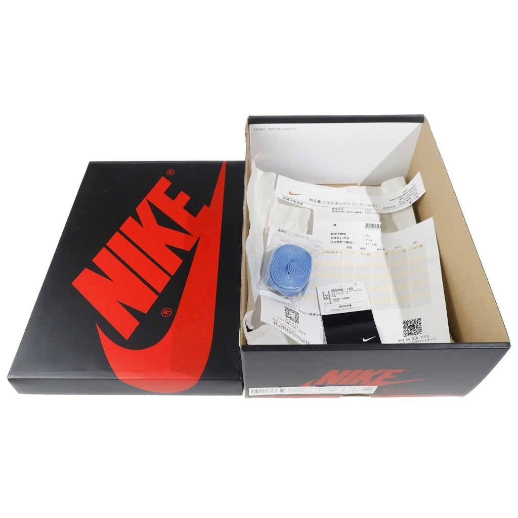 NIKE(ナイキ) AIR JORDAN 1 RETRO HIGH OG OBSIDIAN UNIVERSITY BLUE エアジョーダン1 レトロ オブシディアン ハイカットスニーカー ホワイト/ブルー US7.5/25.5cm 555088-140