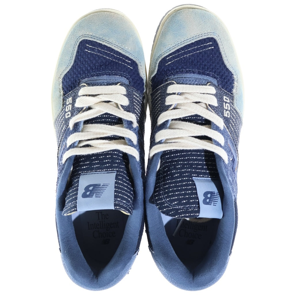 New Balance(ニューバランス) 550 Boro Pack 襤褸 ボロパック パッチワーク ローカットスニーカー ブルー US10/28cm BB550J