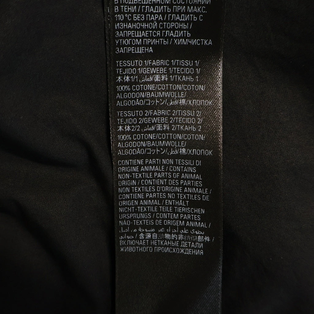 BALENCIAGA(バレンシアガ) 24AW メタルBBロゴ ハイブリッド コットンポプリン半袖シャツ ブラック 790862