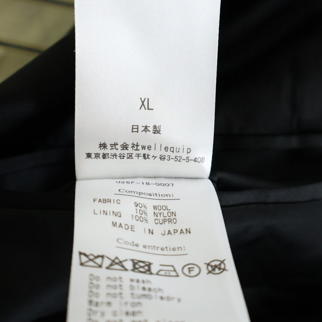 Unlikely(アンライクリー) 26AW Melton Sports Jacket メルトンスポーツジャケット ダークネイビー U26F-18-0007