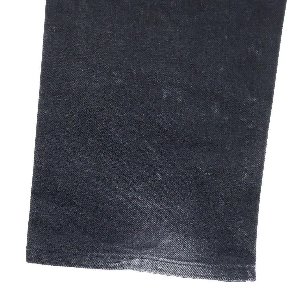 RRL(ダブルアールエル) コットン スリムフィット スキニーデニムパンツ ブラック 782504838004