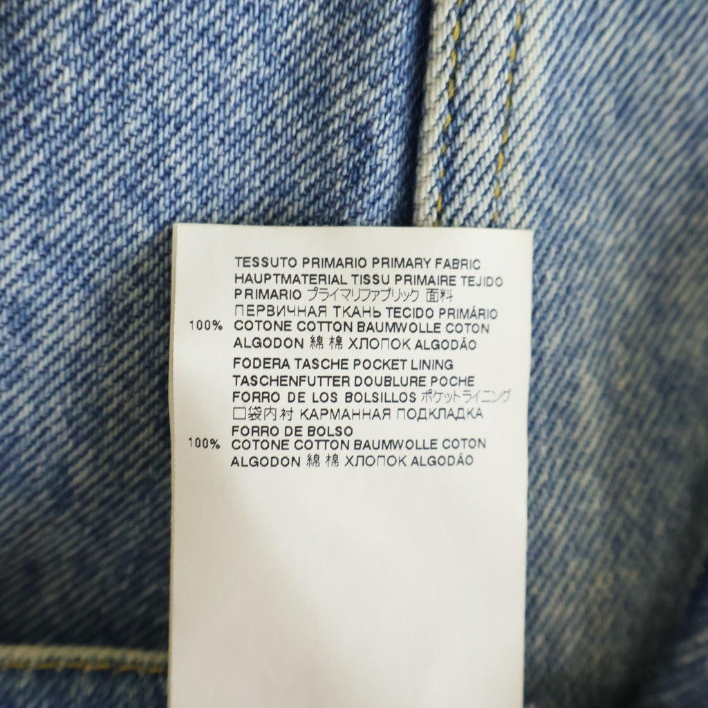 Maison Margiela(メゾンマルジェラ) 21AW スラッシュディティール ワイドデニムパンツ レディース インディゴ S51LA0051