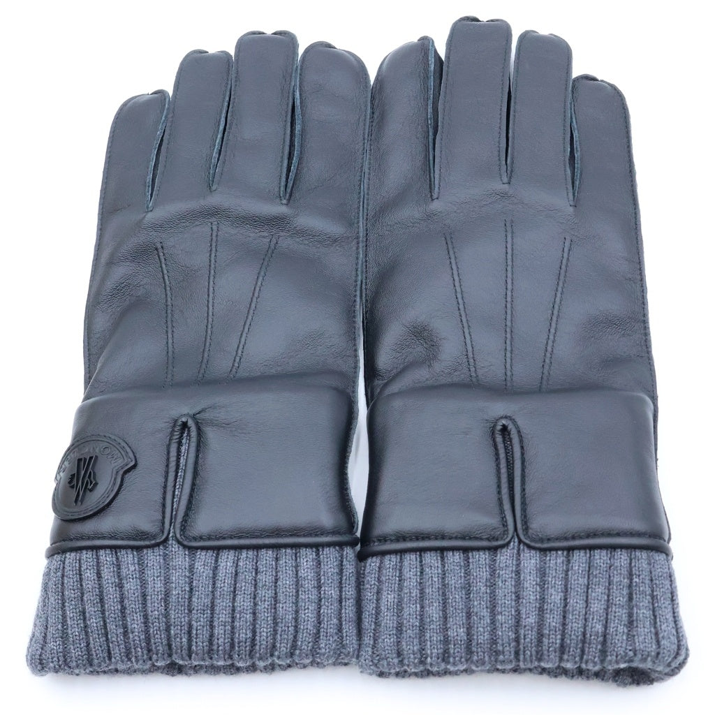 MONCLER(モンクレール) 22AW GLOVE レザー グローブ 手袋 ブラック H20913A00004
