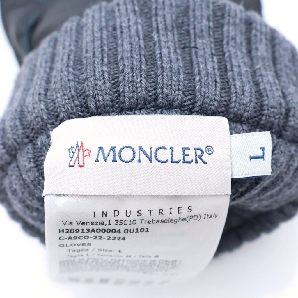 MONCLER(モンクレール) 22AW GLOVE レザー グローブ 手袋 ブラック H20913A00004
