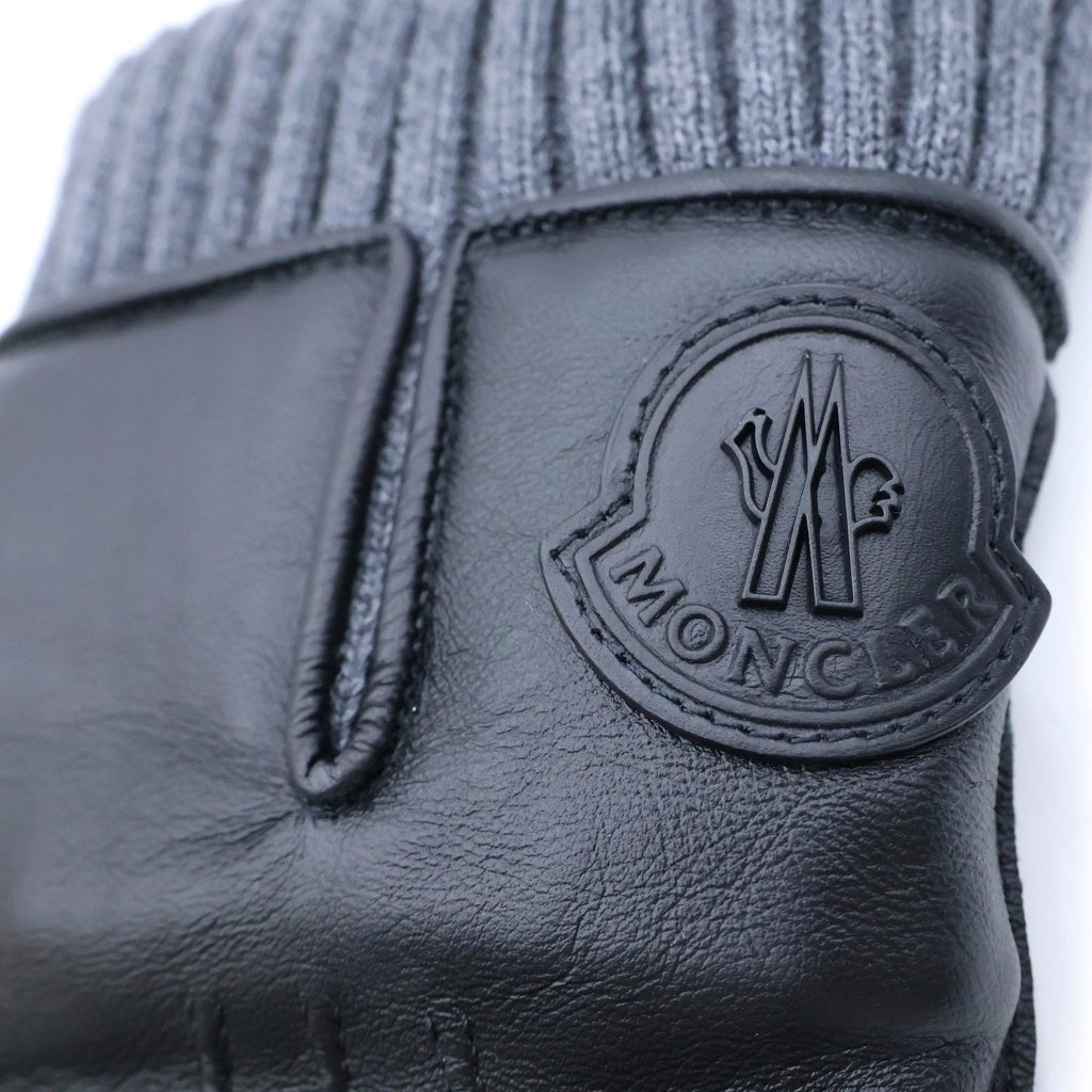 MONCLER(モンクレール) 22AW GLOVE レザー グローブ 手袋 ブラック H20913A00004