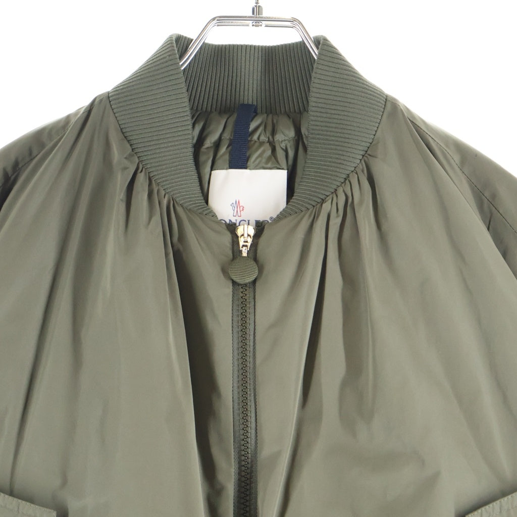 MONCLER(モンクレール) 21SS MIRAC ミラク フリル付きボンバーダウンジャケット レディース カーキ G10931A53G10