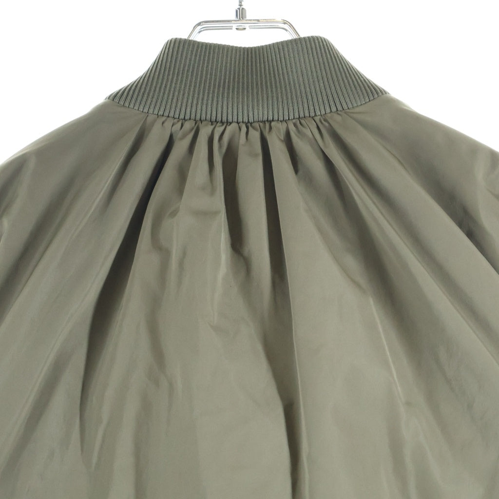 MONCLER(モンクレール) 21SS MIRAC ミラク フリル付きボンバーダウンジャケット レディース カーキ G10931A53G10