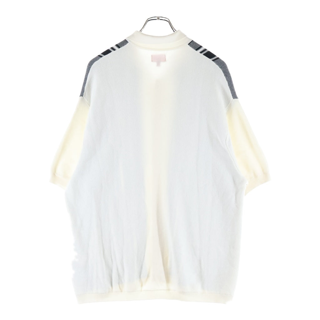SUPREME(シュプリーム) 22SS Stripe Button Up Polo ストライプ ボタンアップ ニット半袖ポロシャツ アイボリー