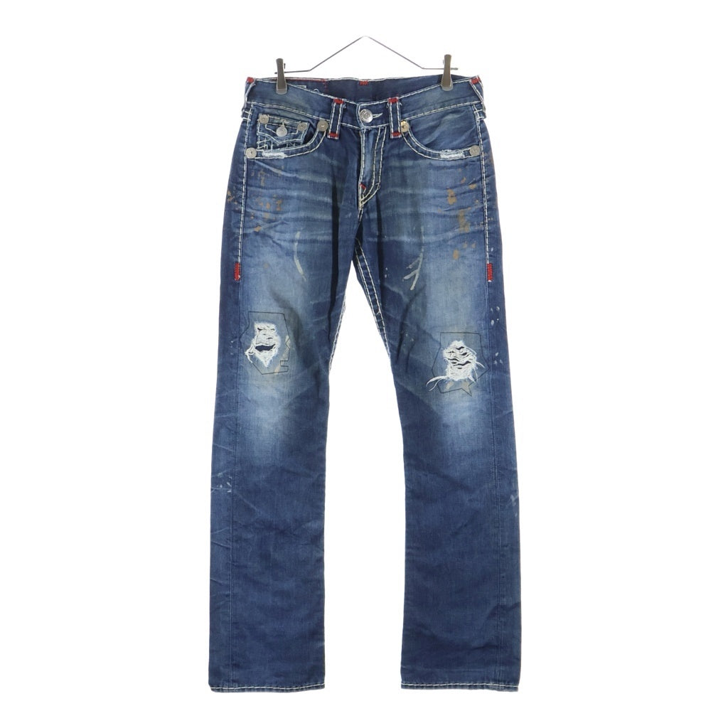 TRUE RELIGION(トゥルーレリジョン) RICKY SUPER T STRAIGHT USA製 リッキー スーパーT ストレート デニムパンツ インディゴ M24859P90