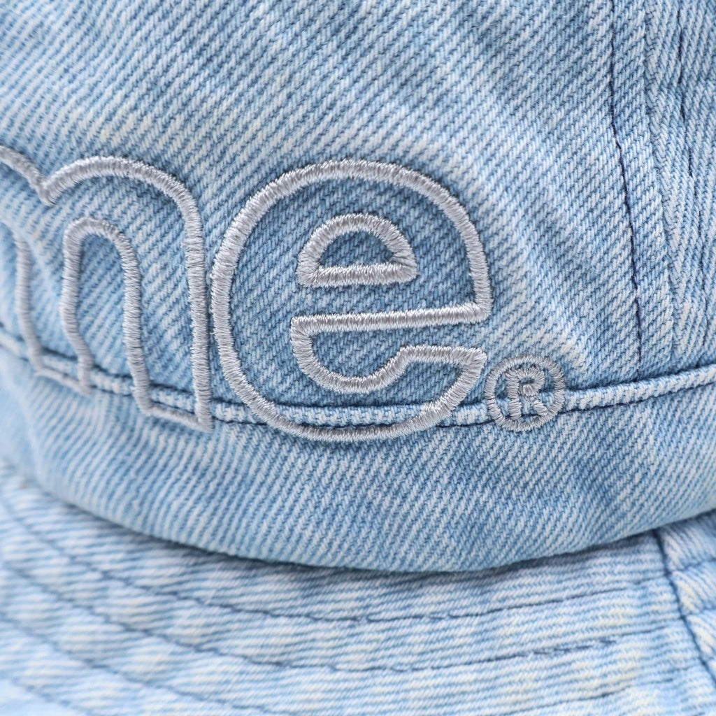 SUPREME(シュプリーム) 23SS Outline Crusher アウトラインクラッシャー ロゴエンブロイダリー デニムバケットハット 帽子 インディゴ