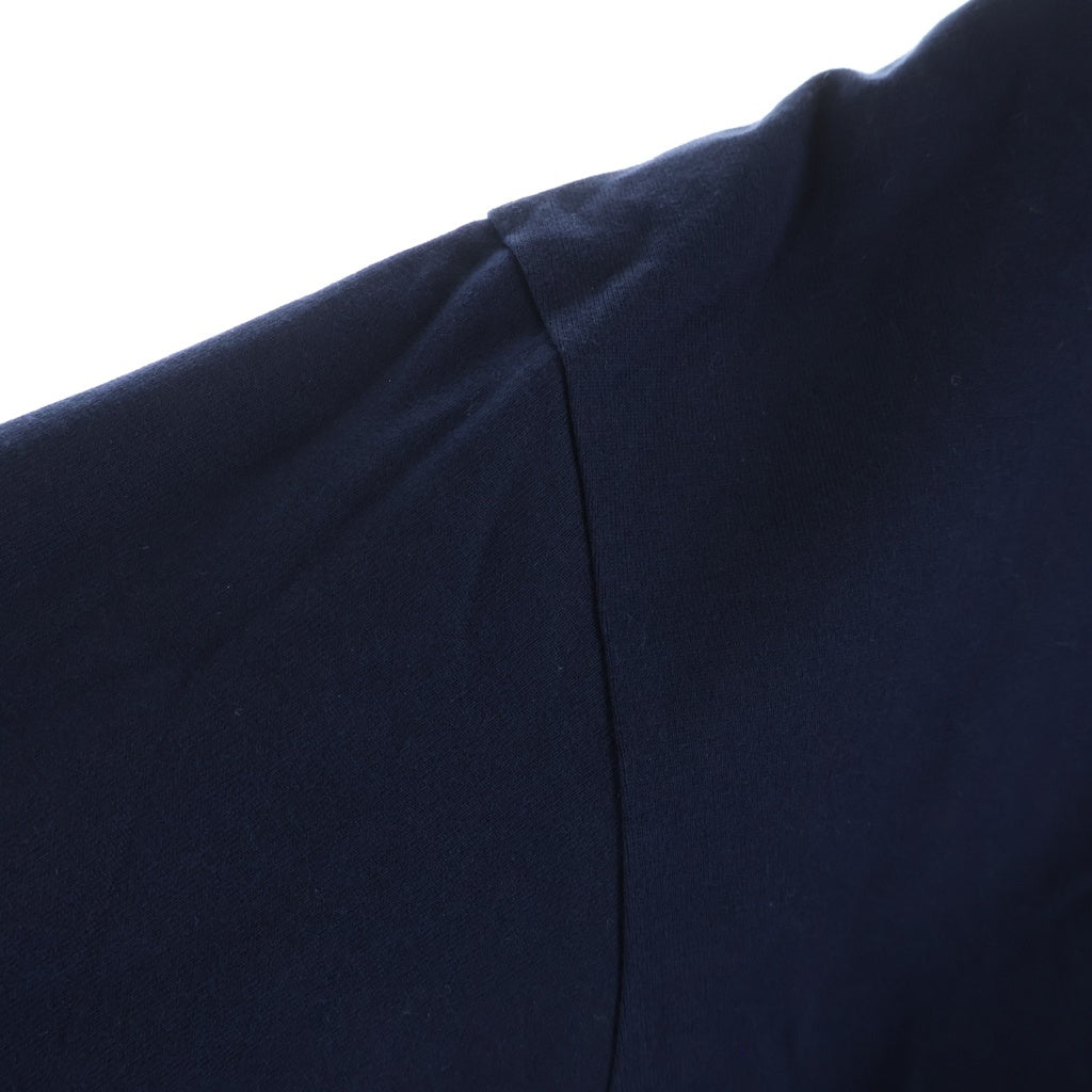 COMME des GARCONS HOMME(コムデギャルソンオム) AD2025 コットン天竺をボディ ロングスリーブカットソー 1ポケット 長袖Tシャツ ネイビー HQ-T102