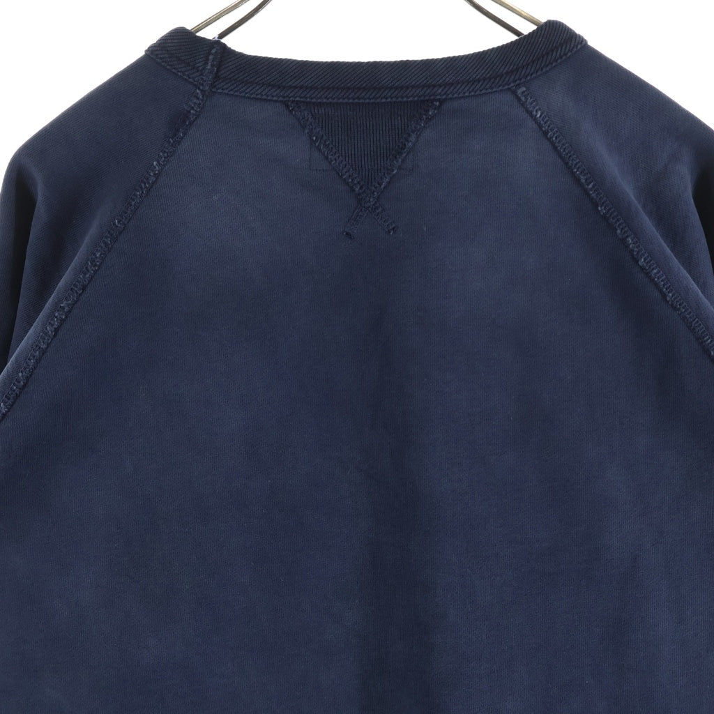 RRL(ダブルアールエル) 前V クルーネック スウェットトレーナー ネイビー 782950480001