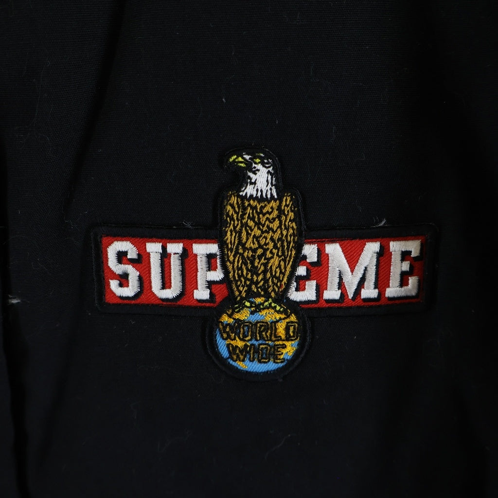 SUPREME(シュプリーム) 12AW Mechanics Puffy Jacket メカニックス イーグルワッペン パファージャケット ブラック