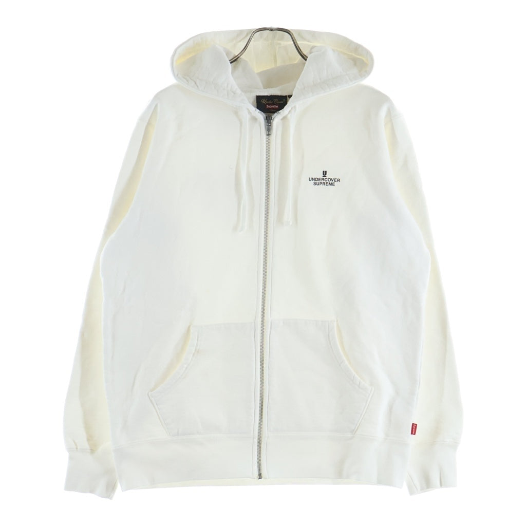 SUPREME(シュプリーム) 16AW ×UNDERCOVER generation Fuck You Zip Up Sweat アンダーカバー ジェネレーション ファックユー ジップアップスウェットパーカー フーディー ホワイト