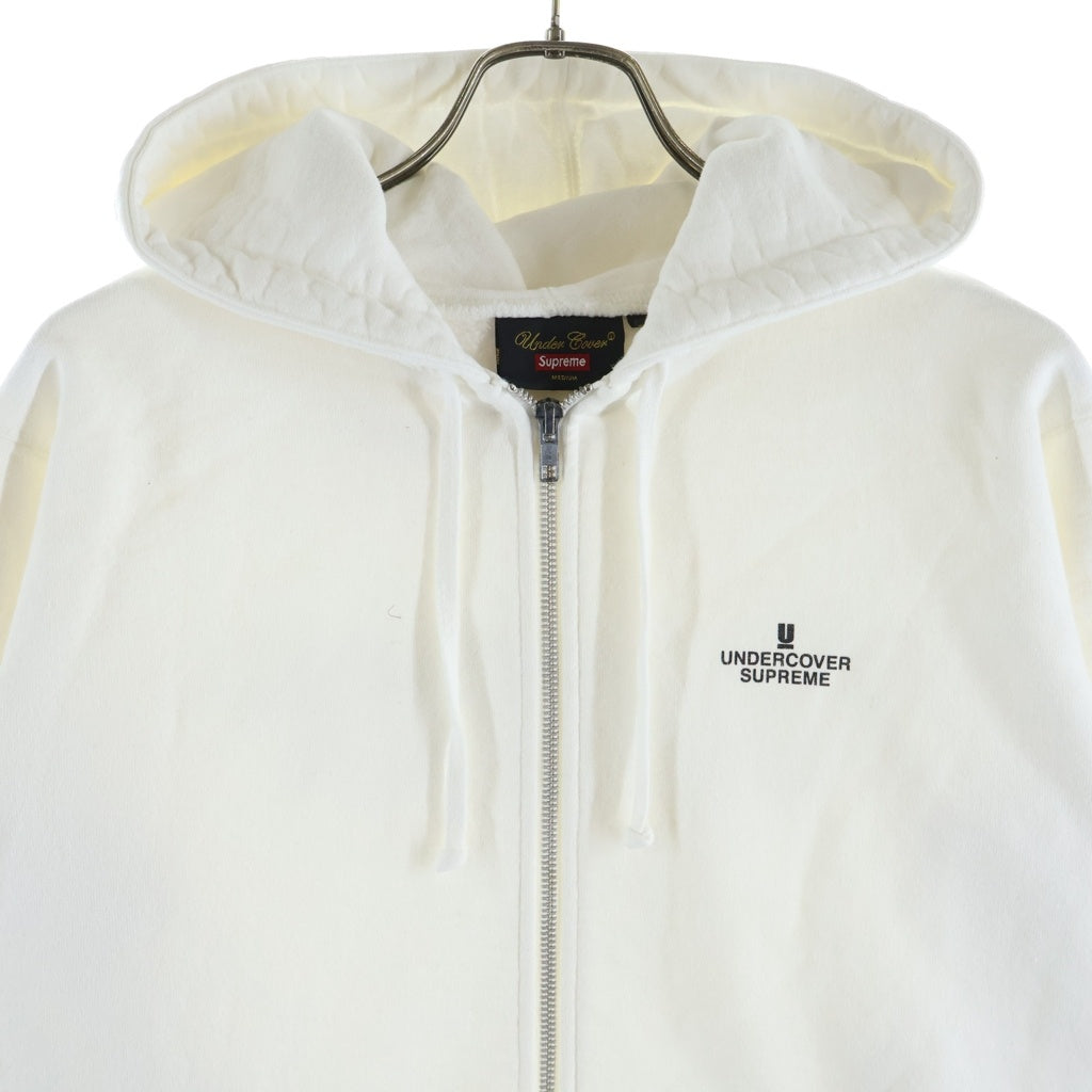 SUPREME(シュプリーム) 16AW ×UNDERCOVER generation Fuck You Zip Up Sweat アンダーカバー ジェネレーション ファックユー ジップアップスウェットパーカー フーディー ホワイト