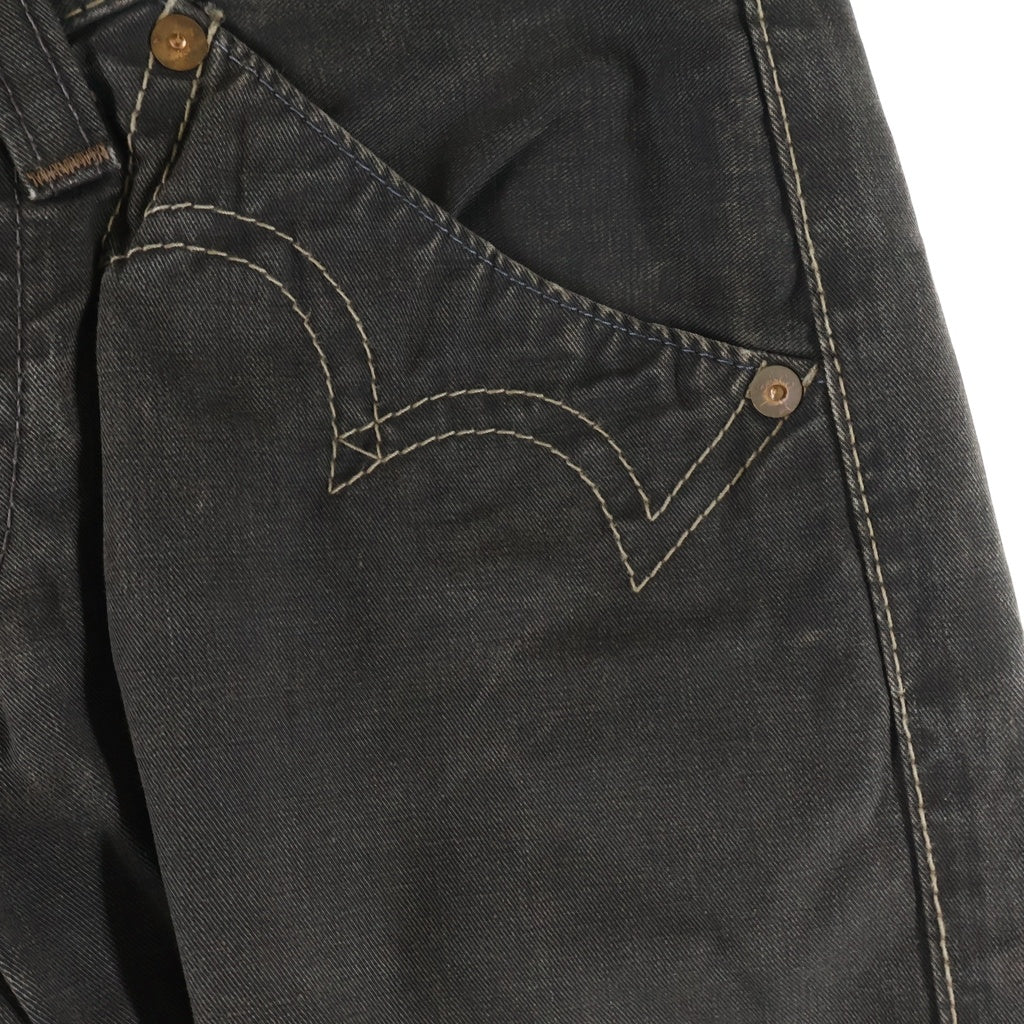 Levi's RED(リーバイス レッド) 00S VINTAGE ヴィンテージ ステッチデザイン ボタンフライ デニム メキシカンブーツカットパンツ ブラウン