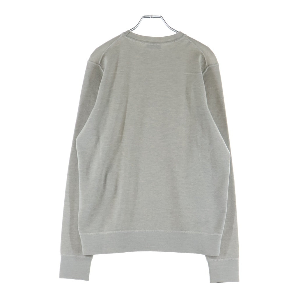 Christian Dior(クリスチャンディオール) CDロゴ バージンウール クルーネックニットセーター グレー 663M622ZT535