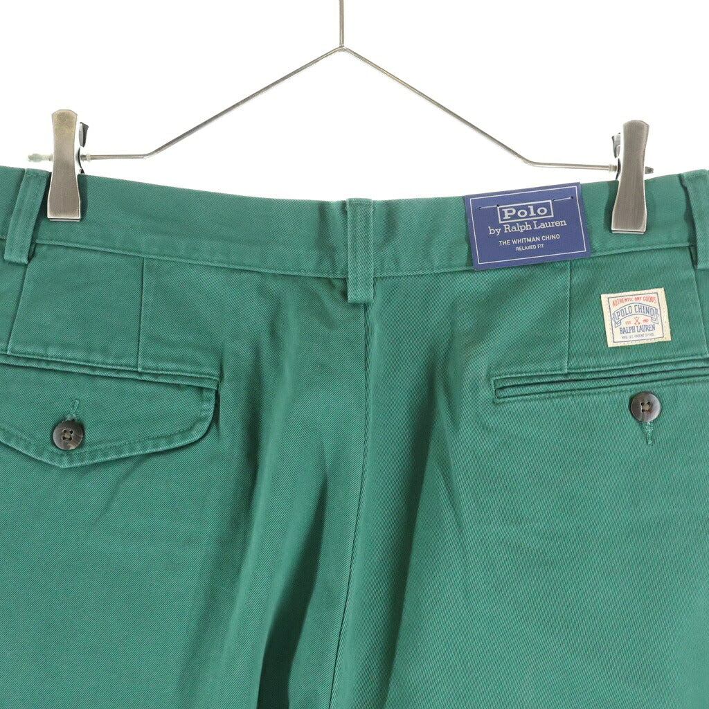 POLO RALPH LAUREN(ポロラルフローレン) MOL CLASSICS MNPOPNT クラシック エムエヌピーオーピーエヌティー リラックスフィットチノパンツ グリーン 710850209017
