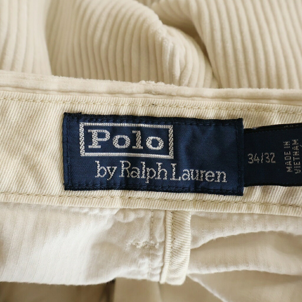 POLO RALPH LAUREN(ポロラルフローレン) THE WHITMAN PANT RELAXED FIT ホイットマン リラックスフィット コーデュロイパンツ ホワイト
