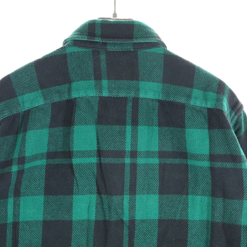 POLO RALPH LAUREN(ポロラルフローレン) POLO COUNTRY CLASSIC FIT PLAID FLANNEL WORKSHIRT ポロカントリー クラシック フィット プラッド フランネル ワークシャツ エルボーパッチ チェック柄 グリーン