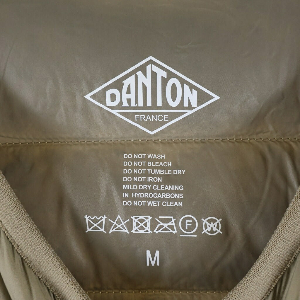 DANTON(ダントン) INNER DOWN CREWNECK JACKET インナーダウンクルーネックジャケット ナイロンジャケット ベージュDT-A0025