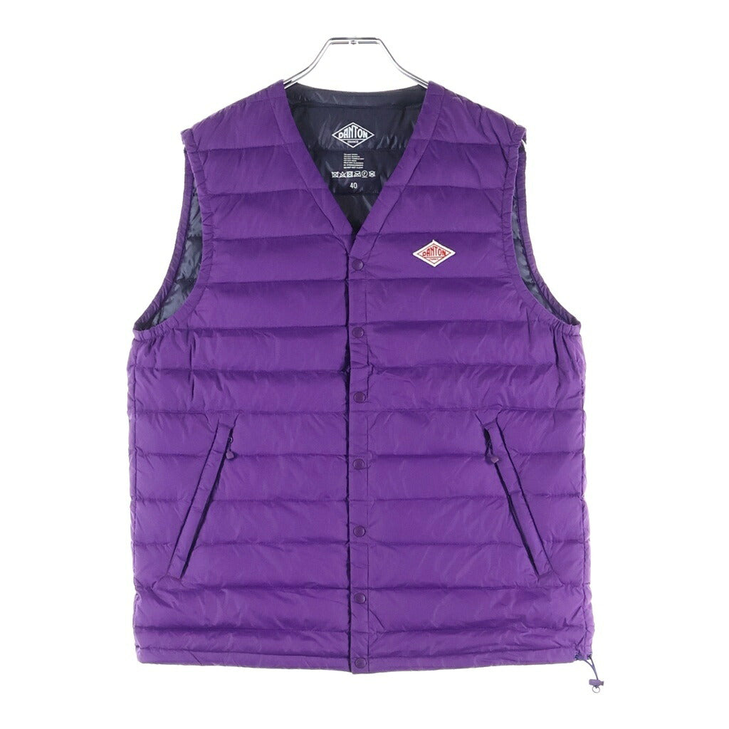 DANTON(ダントン) INNER DOWN VEST インナーダウンベスト ナイロンジレ パープル JD-8753