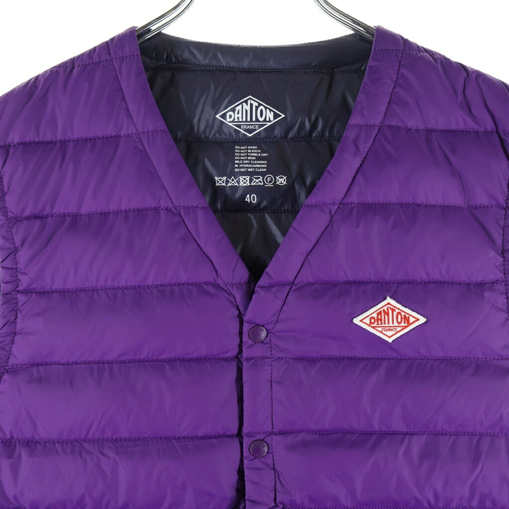 DANTON(ダントン) INNER DOWN VEST インナーダウンベスト ナイロンジレ パープル JD-8753