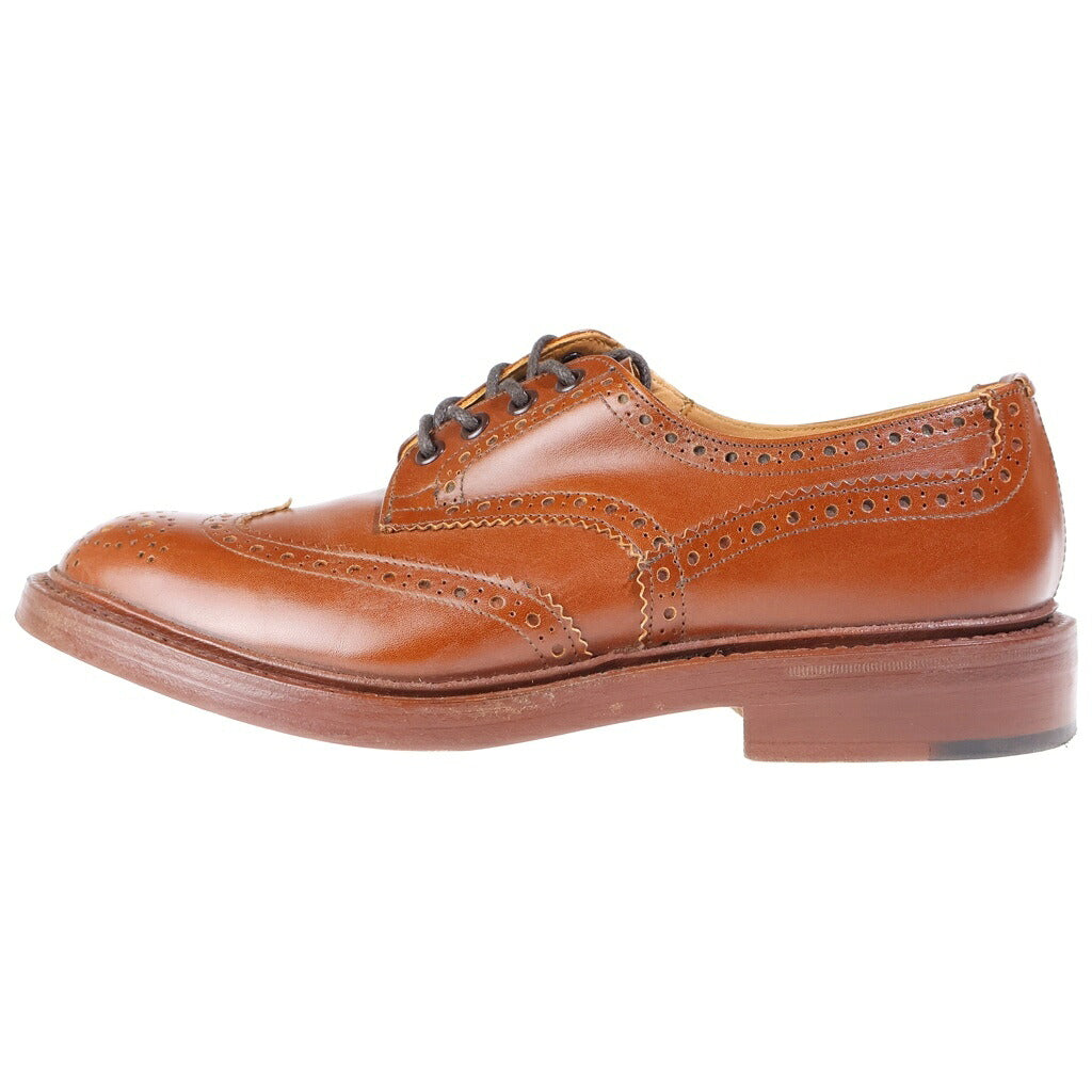 Tricker's(トリッカーズ) BOURTON BEECHNUT バートンビッチナット ウィングチップ レースアップ レザードレスシューズ ブラウン M5633