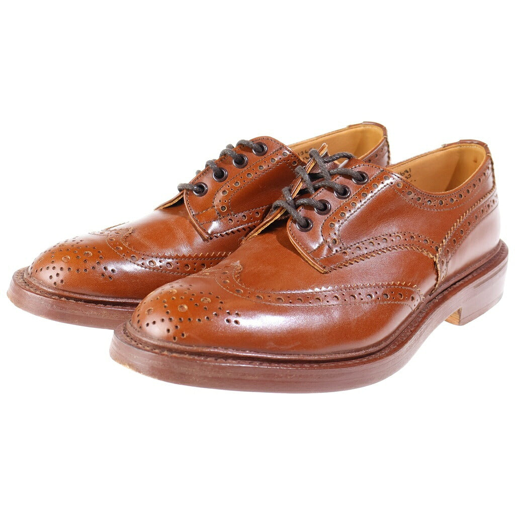 Tricker's(トリッカーズ) BOURTON BEECHNUT バートンビッチナット ウィングチップ レースアップ レザードレスシューズ ブラウン M5633