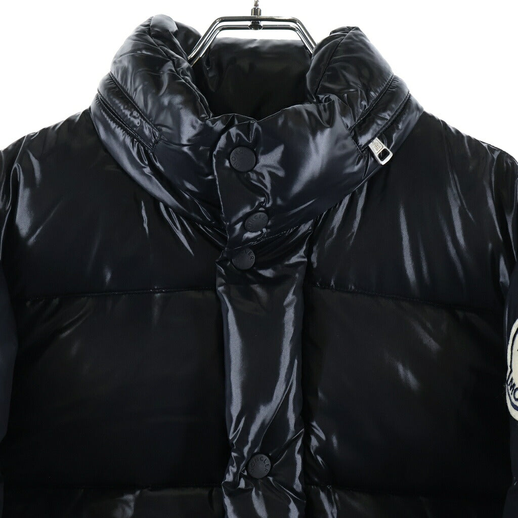 MONCLER(モンクレール) EVEREST エヴェレスト ロゴワッペン ジップアップ ナイロン ダウンジャケット ブラック 41310/50/68950