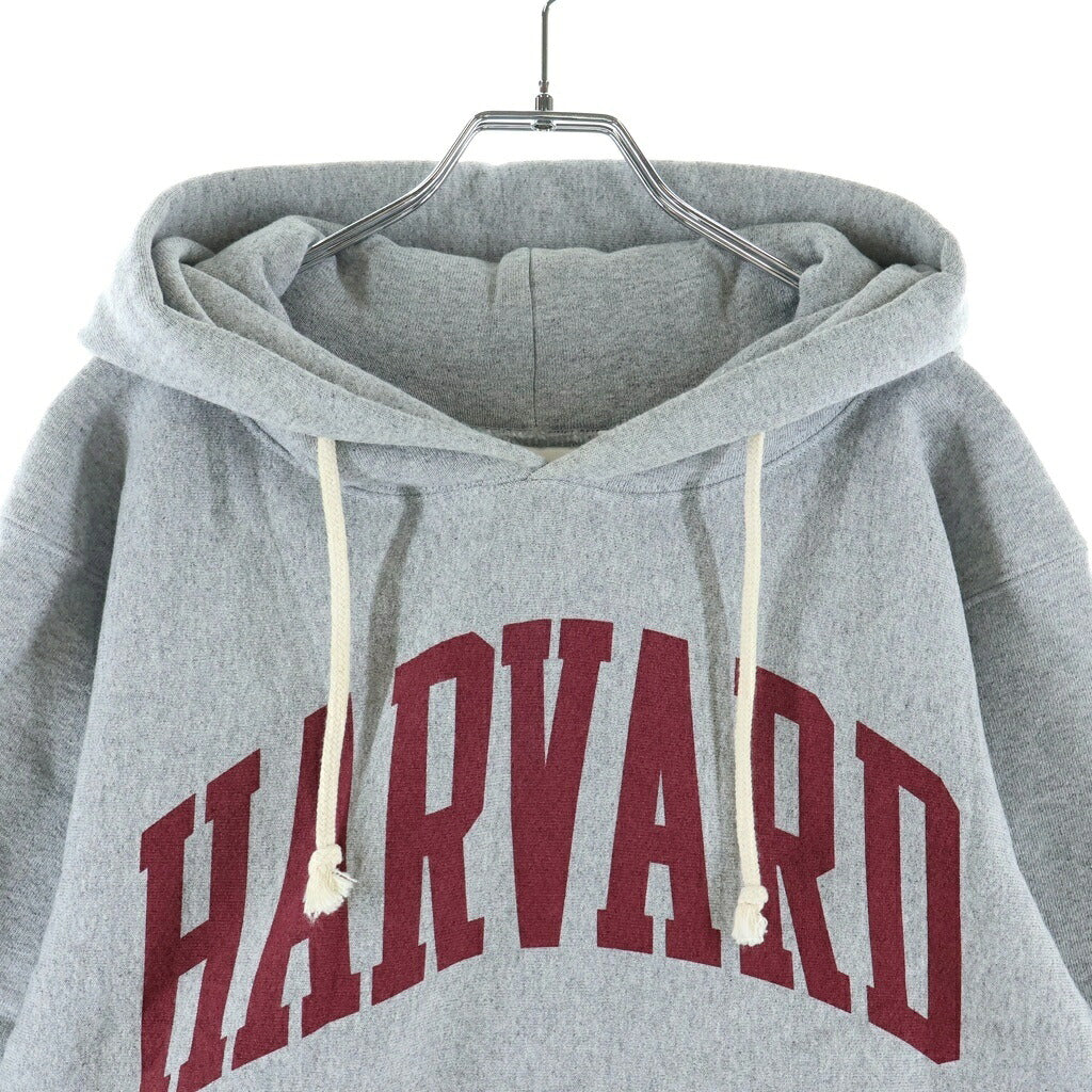 CHAMPION(チャンピオン) HARVARD REVERSE WEAVE リバースウィーブ ロゴプリント プルオーバーパーカー グレー
