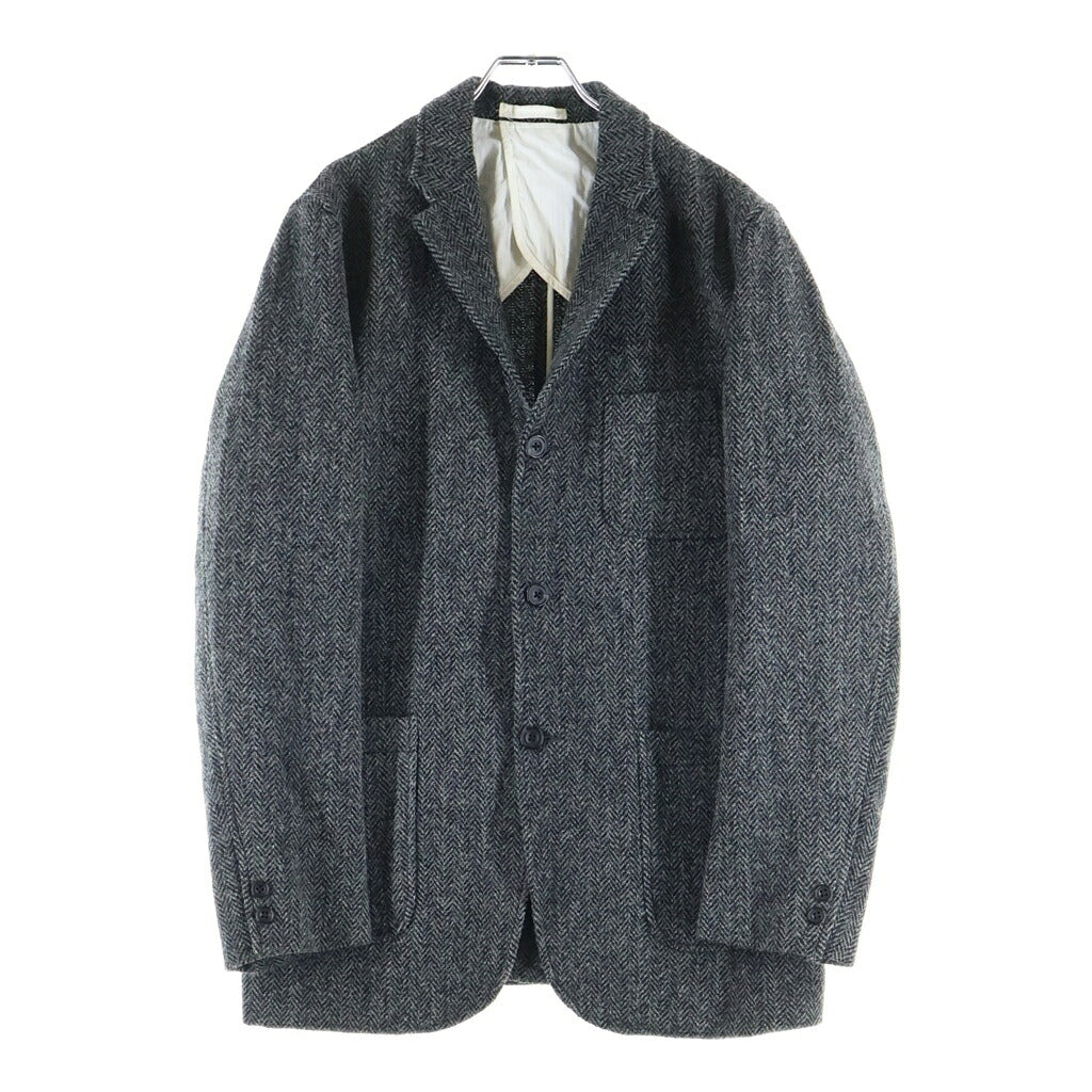 Harris Tweed(ハリスツイード) BEAMS別注 ウール シングル2Bテーラードジャケット グレー