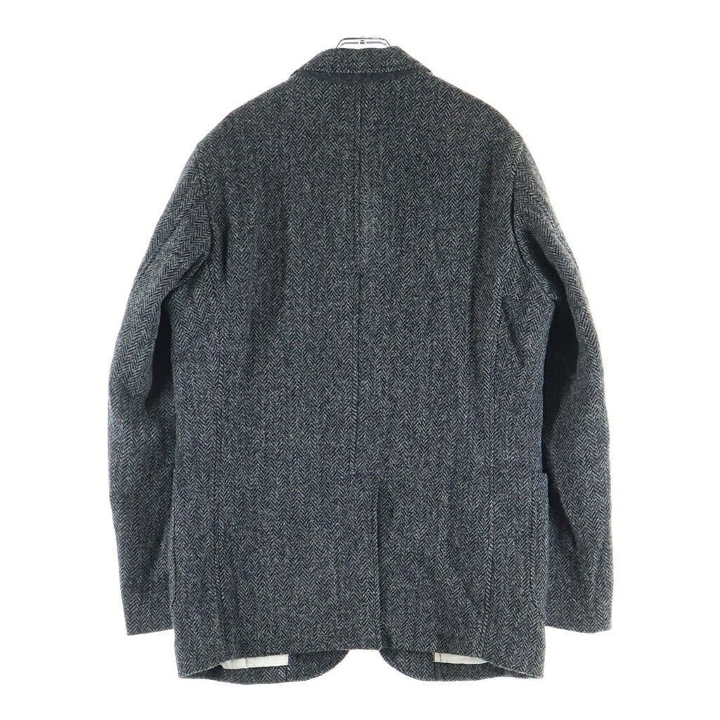 Harris Tweed(ハリスツイード) BEAMS別注 ウール シングル2Bテーラードジャケット グレー