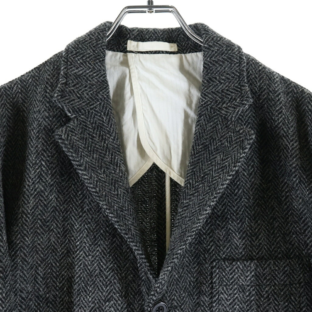Harris Tweed(ハリスツイード) BEAMS別注 ウール シングル2Bテーラードジャケット グレー
